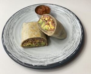 Burrito de huevo y jamón